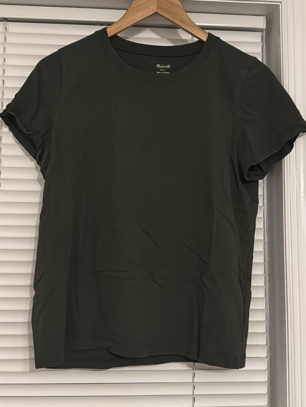 Madewell Olive Crewneck Short Sleeve Tee